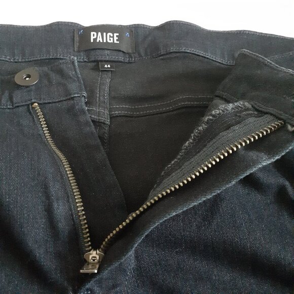 PAIGE Men's Size 44 Federal Slim Straight Leg Dark Wash Inkwell Denim Jeans - Picture 6 of 16